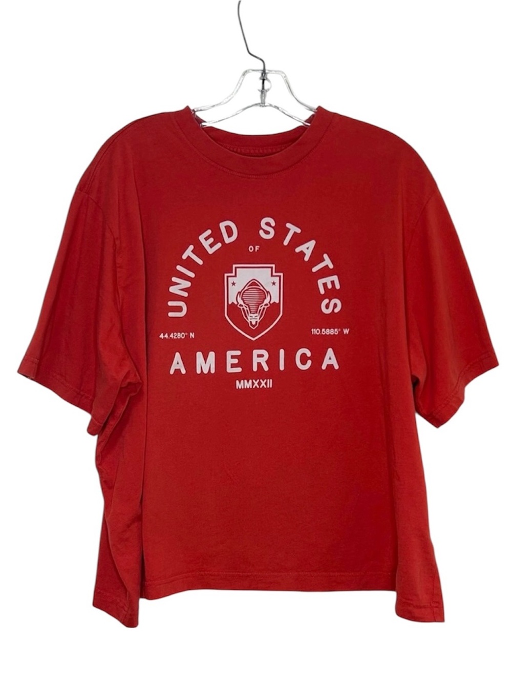 Nike ACG Tee United States MMXXII Red Orange Size 2XL
